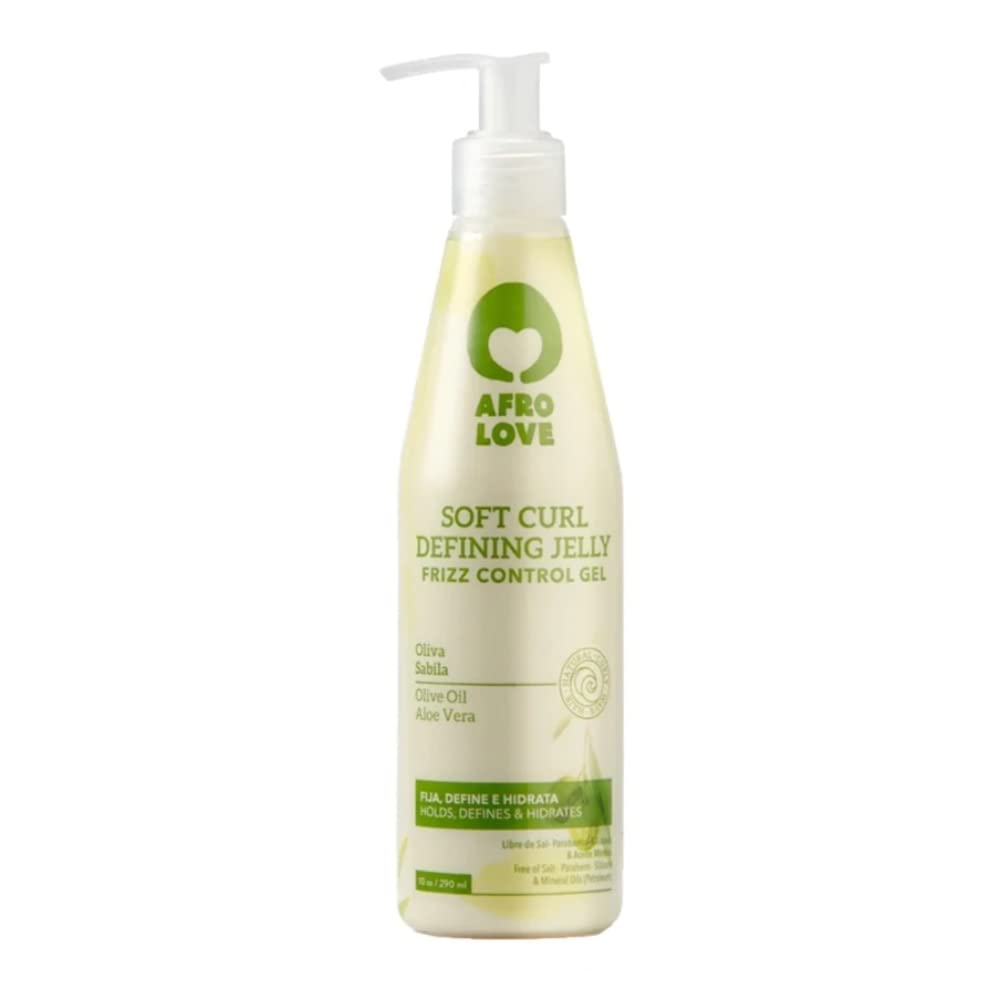 1-Afro Love Soft Curl Defining Jelly – 10oz | Frizz Control Gel for Softer, Hydrated Curls – Holds, Defines & Adds Shine – Free from Parabens, Silicones, & Mineral Oils