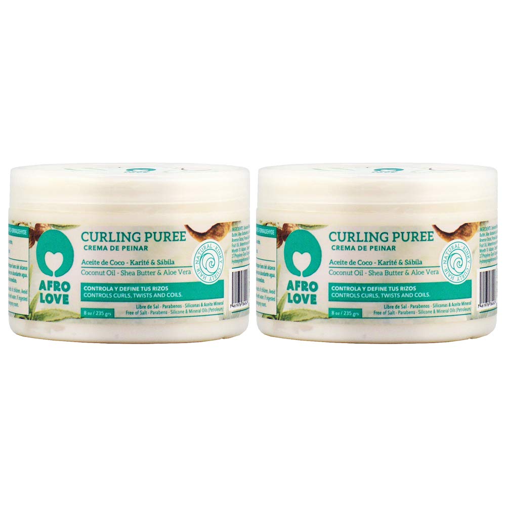 2- Afro Love (Curling Puree 8oz) crema para peinar