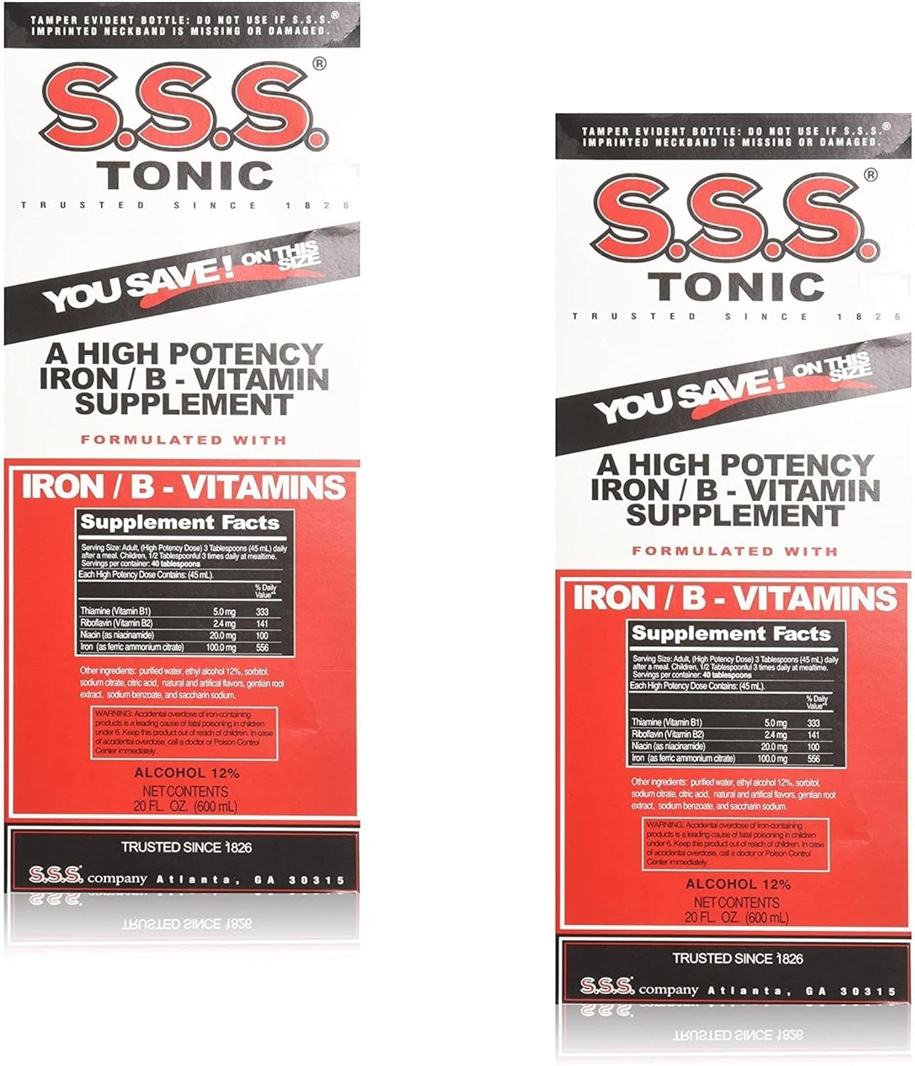 Sss Company S.S.S. Tonic Liquid Large, Large 20 oz (Pack of 2)