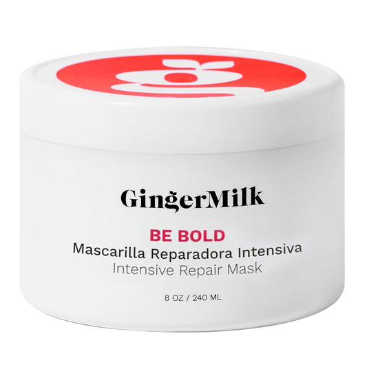 Ginger Milk Natural Care Intensive Repair Hair Mask for Dry/Damaged Hair - Moisturizing, Nourishing, Shine, Straightening