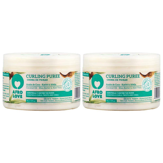 2- Afro Love (Curling Puree 8oz) crema para peinar