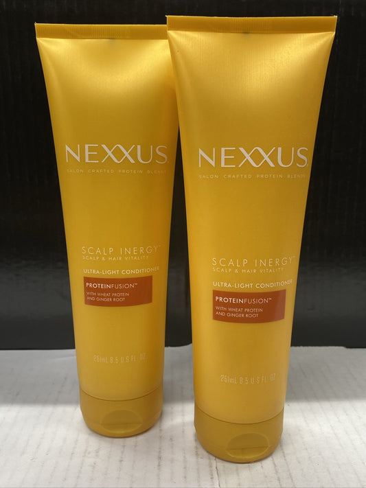 Lot of 2 NEXXUS Scalp Inergy Ultra-LIGHT Conditioner with Proteinfusion - 8.5 oz NEW